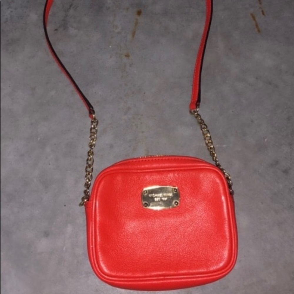 Red Michael Kors Purse